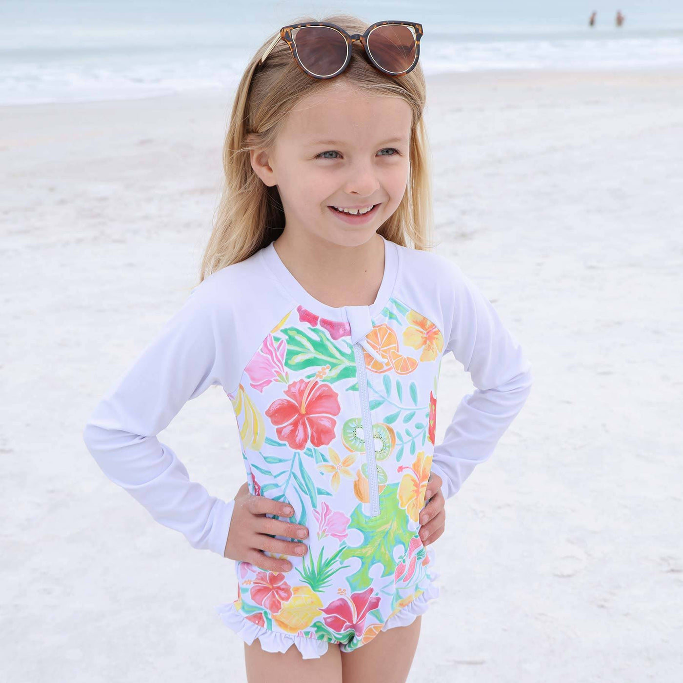 Long Sleeve Rash Guard with Front Zipper | All Prints