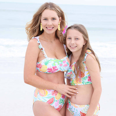tropical paradise women's bikini matching family swimsuits