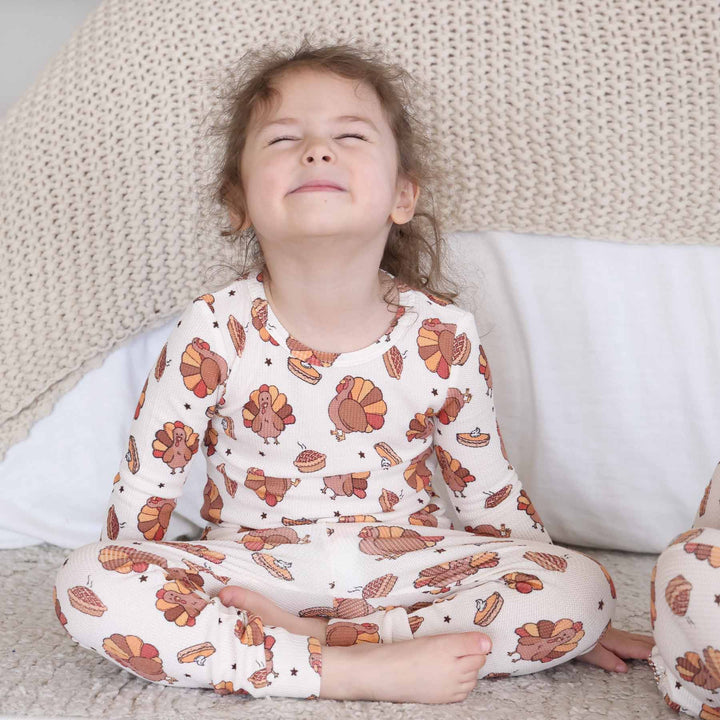 kids thanksgiving pajama set 