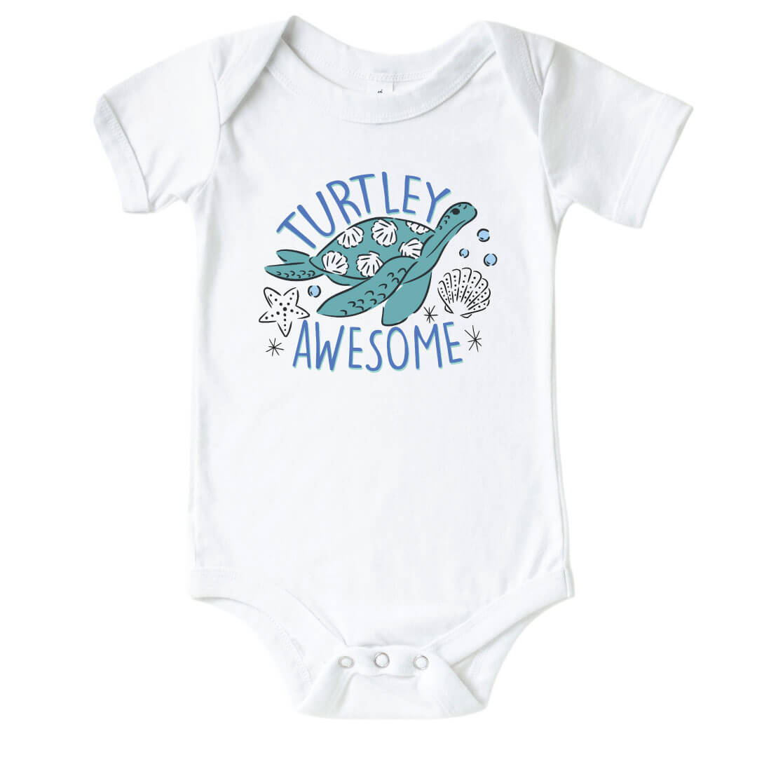 Turtley Awesome Graphic Bodysuit | White