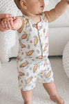 Sleeveless Snap Romper | Turtley Rad