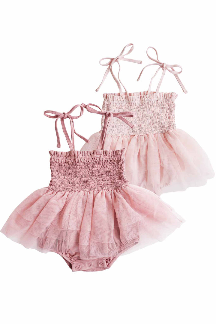 Smocked Tutu Bodysuit