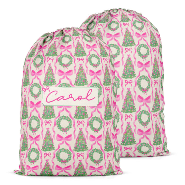 under the tree personalized santa sack for kids 