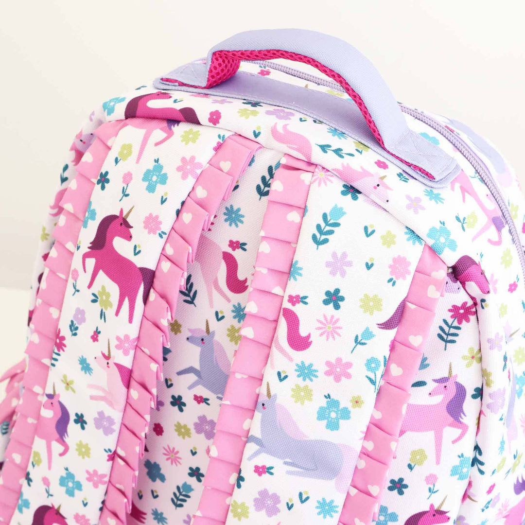 magical meadow unicorn and heart back to school backpack for girls 