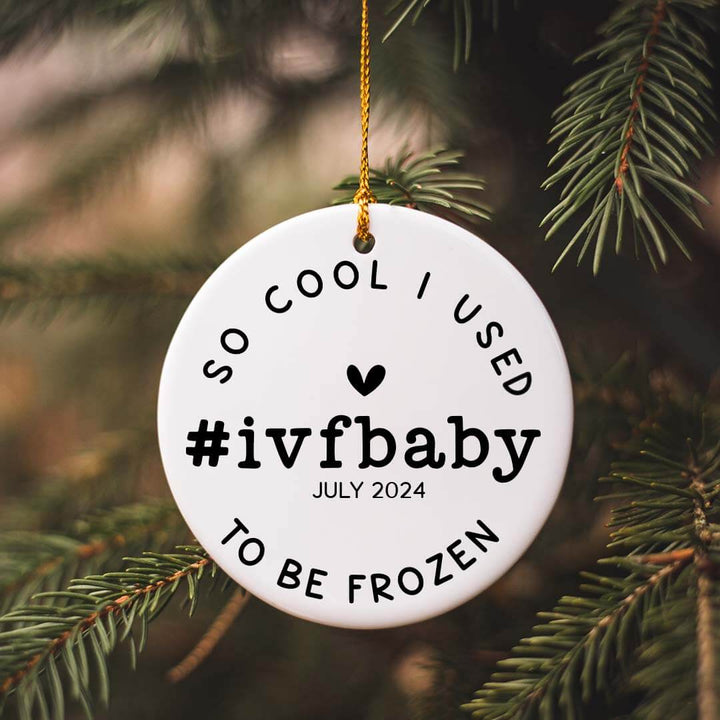 #ivf baby personalized ornament