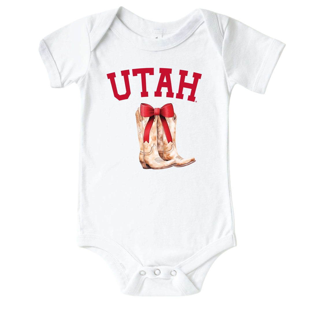 University of Utah | Footballs & Bows Graphic Bodysuit