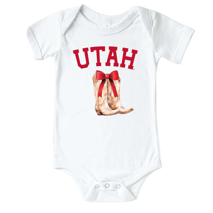 University of Utah | Footballs & Bows Graphic Bodysuit