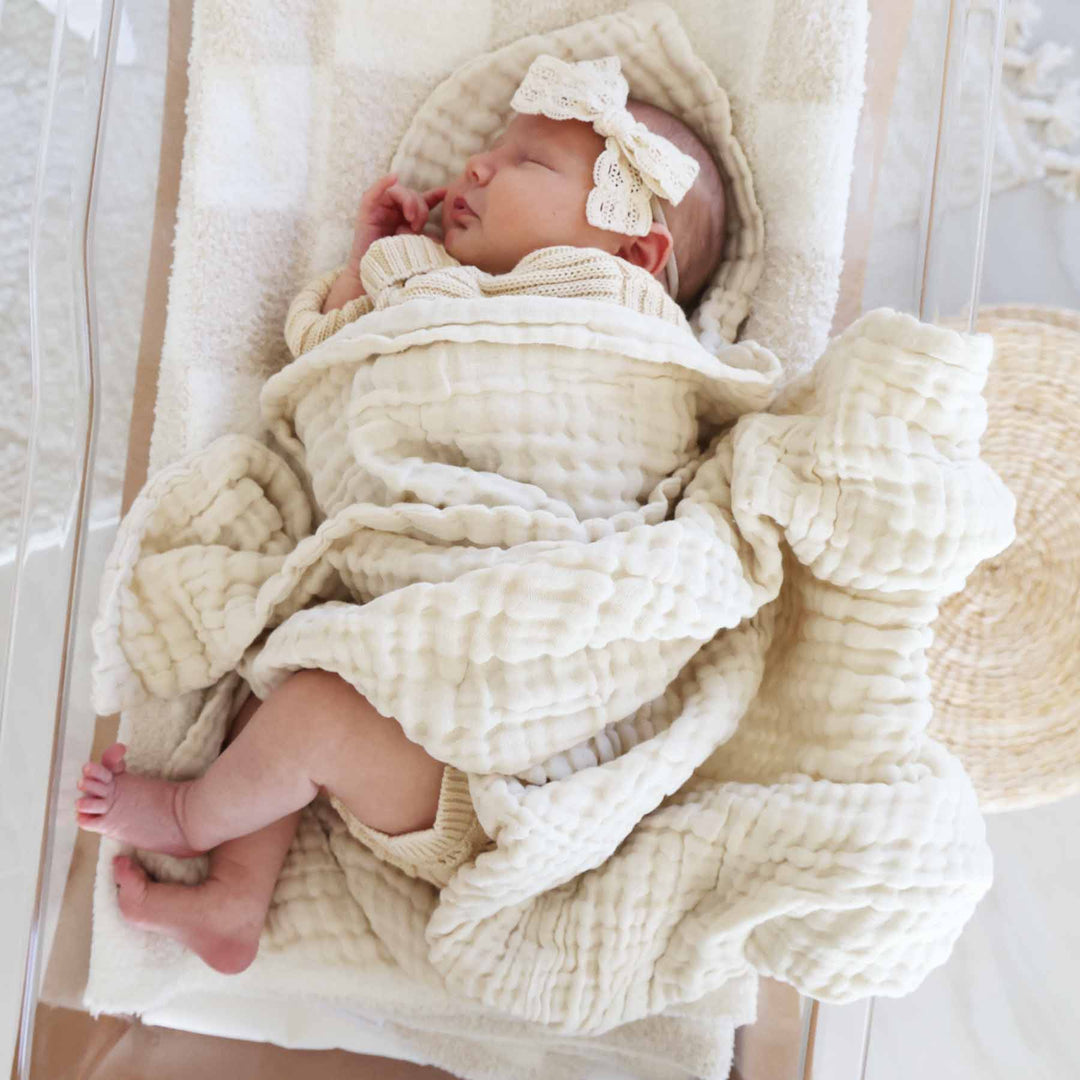 vanilla swaddle blanket for babies 