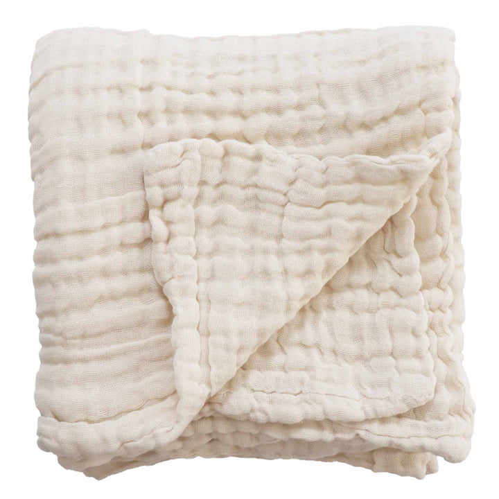 vanilla muslin swaddle blanket gender neutral