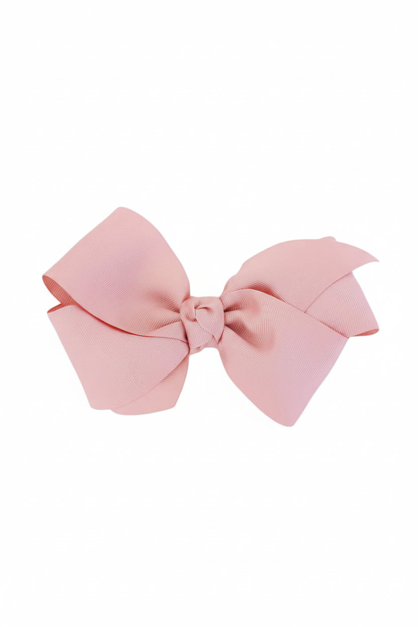 Large Ribbon Bow With Clip in Vintage Rose | Caden Lane