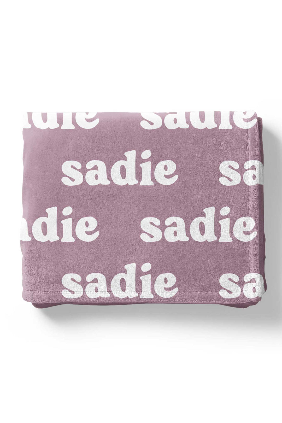 Personalized violet Color Blanket with block font