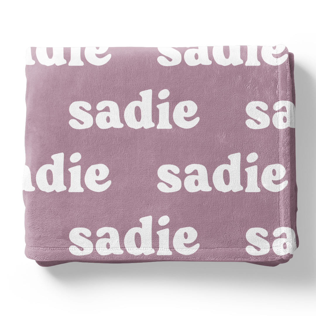 Violet Tones Personalized Color Blanket