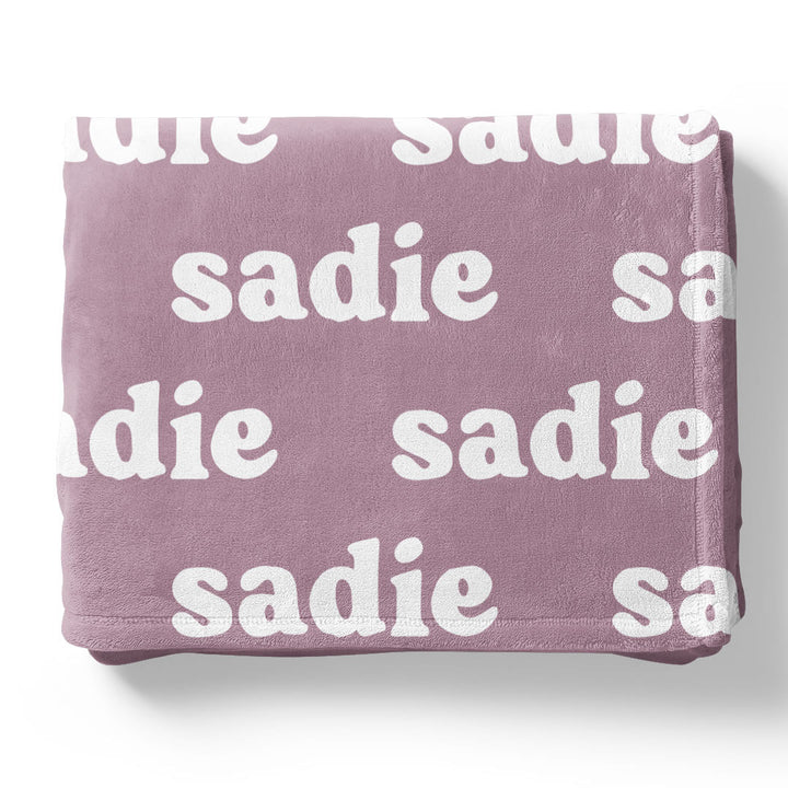 Violet Tones Personalized Color Blanket