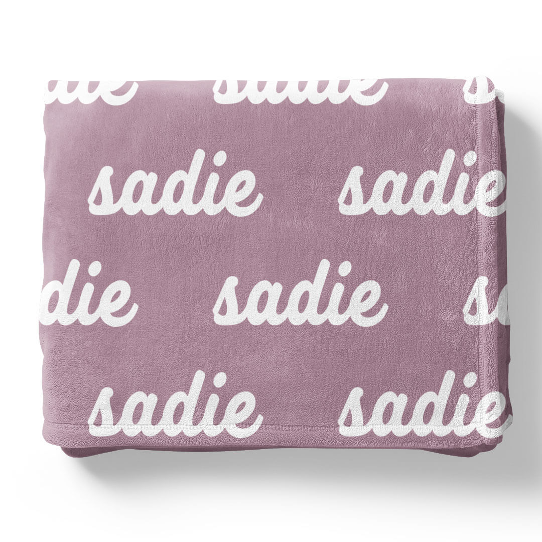Violet Tones Personalized Color Blanket