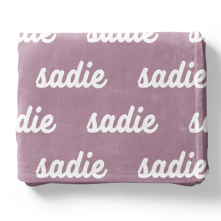 Violet Tones Personalized Color Blanket