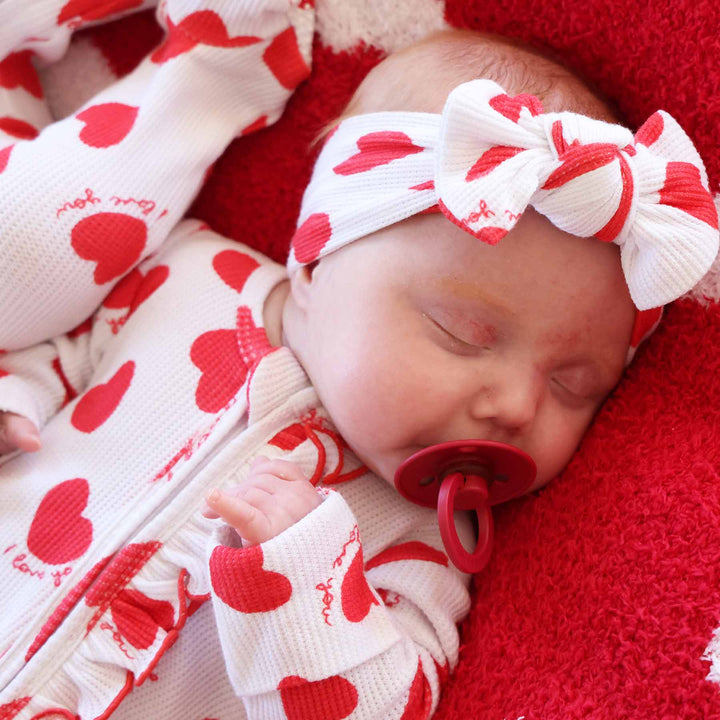 waffle hearts headwraps for babies 