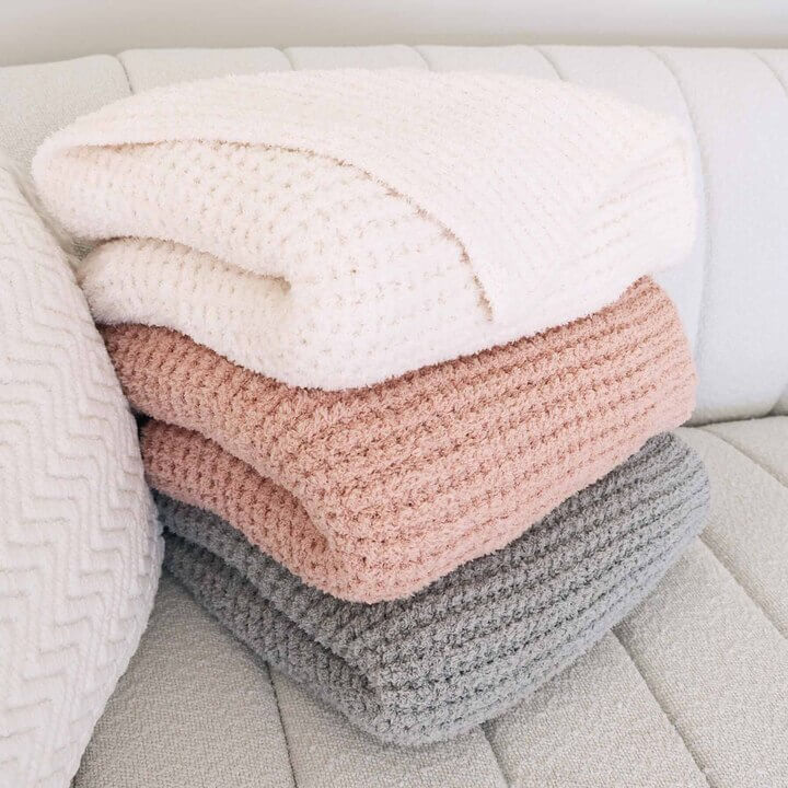 waffle knit blankets 