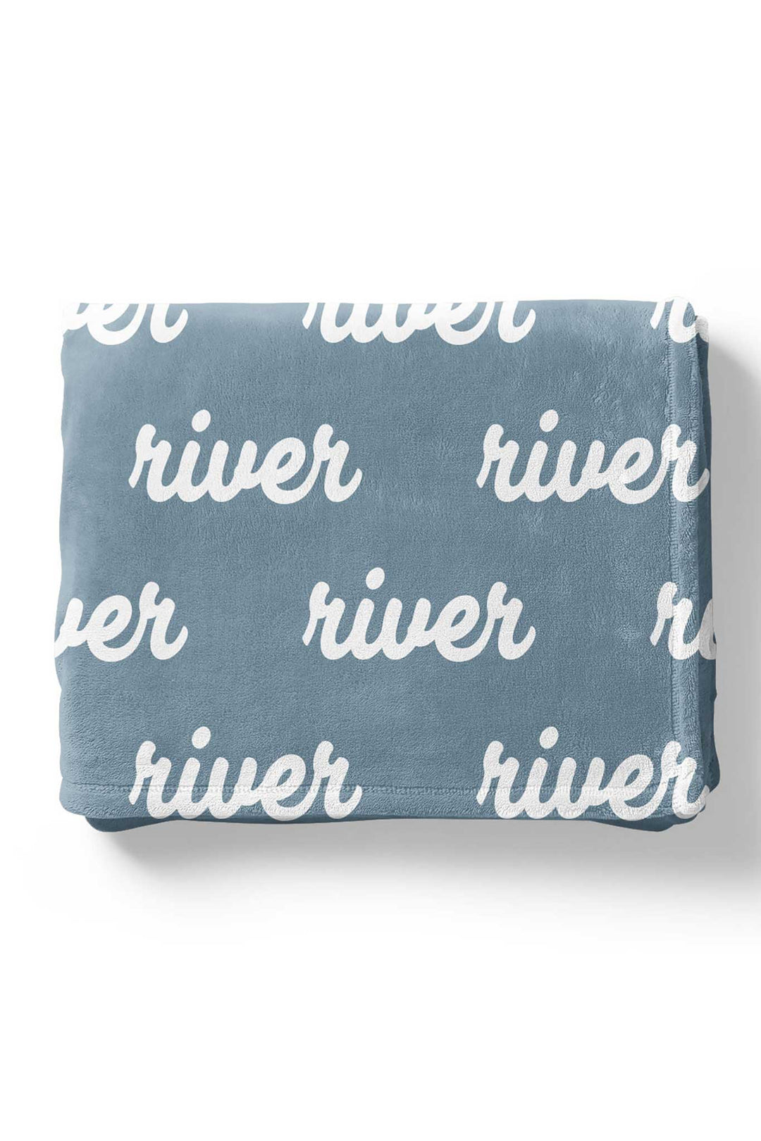 Personalized Waterfall Color Blanket with script font