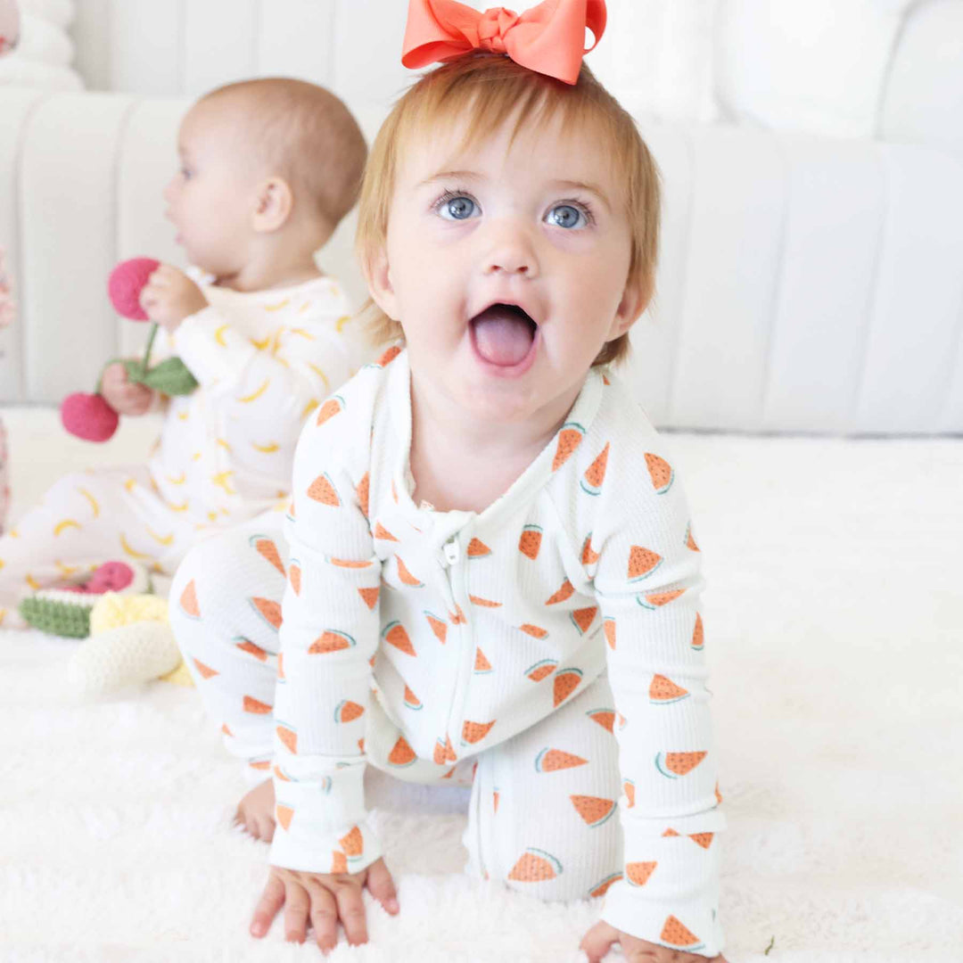 watermelon romper pajama for babies and toddlers