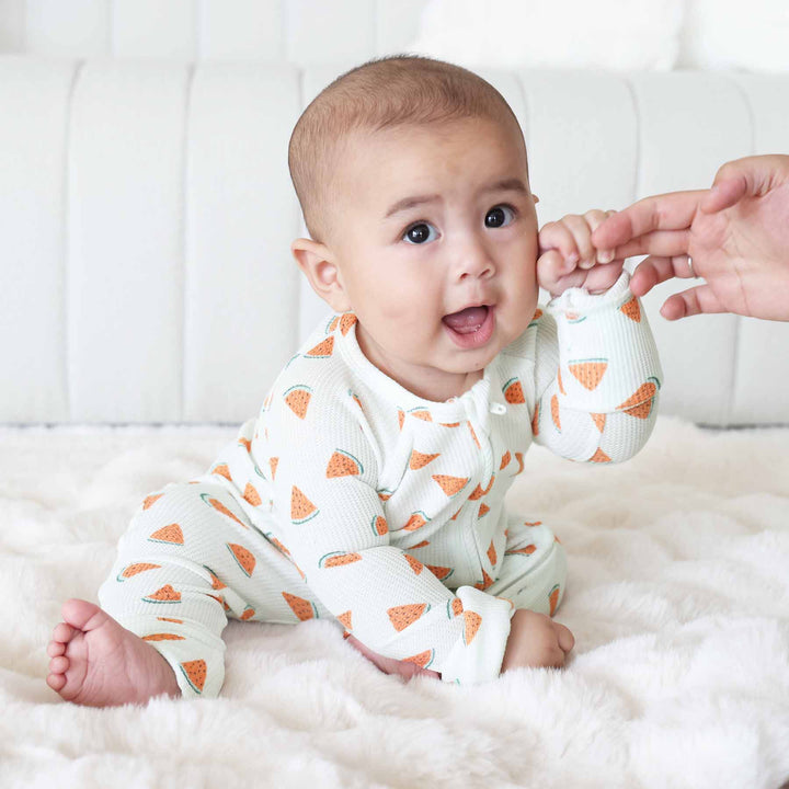 watermelon zip romper 