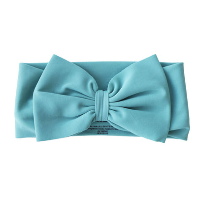  teal swim bow for baby