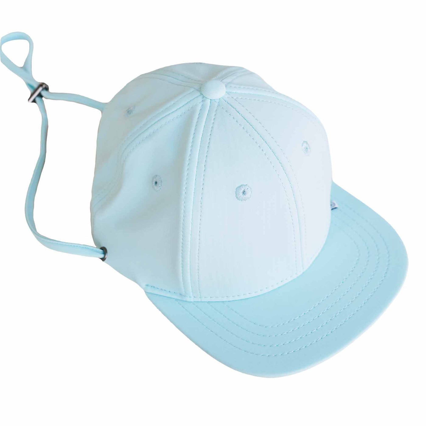 waterproof trucker hat for babies light blue 