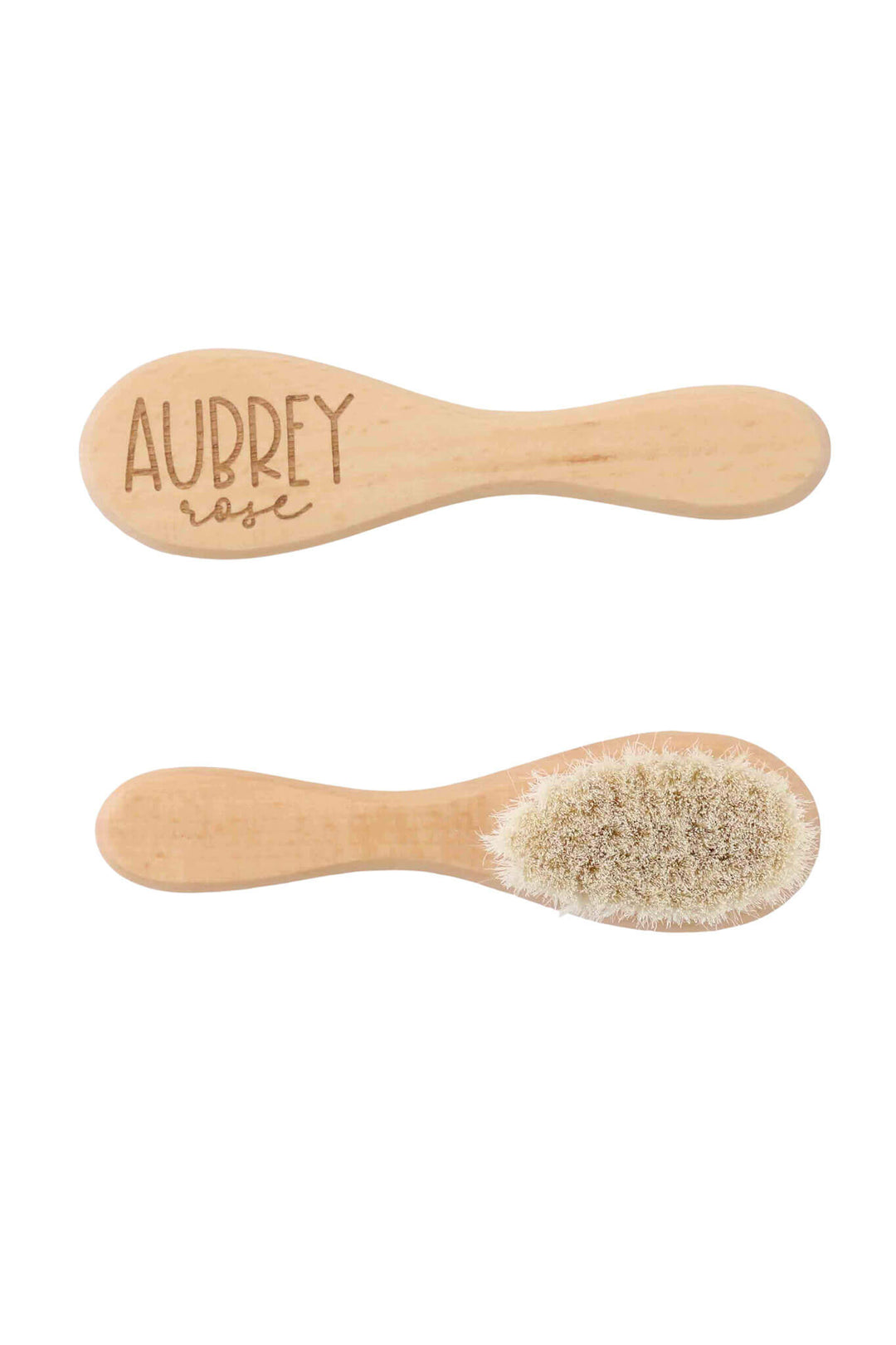 personalized wooden baby brush whimsy 