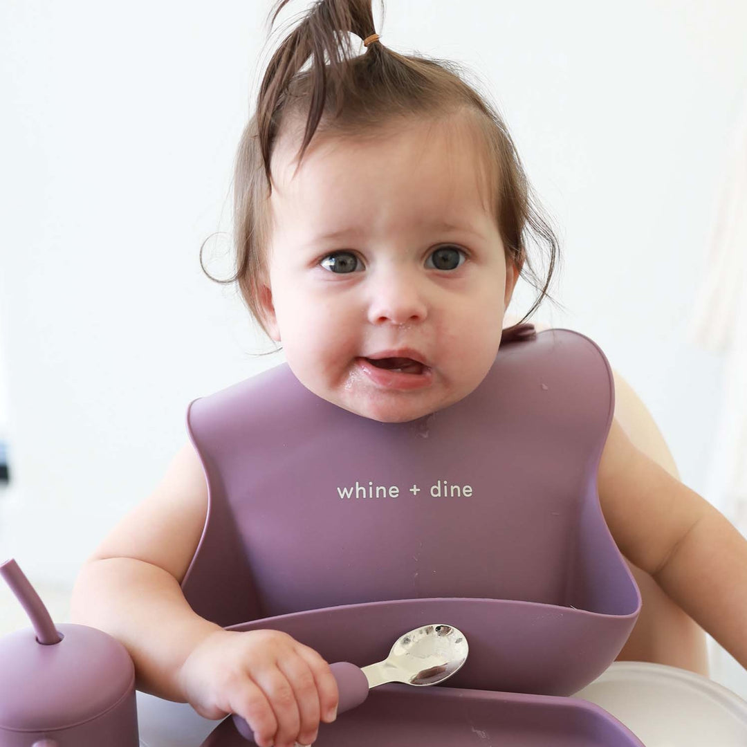 Silicone Sayings Baby Bibs