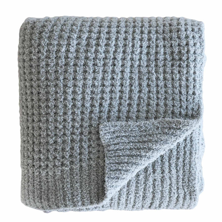 whisper waffle knit blanket 