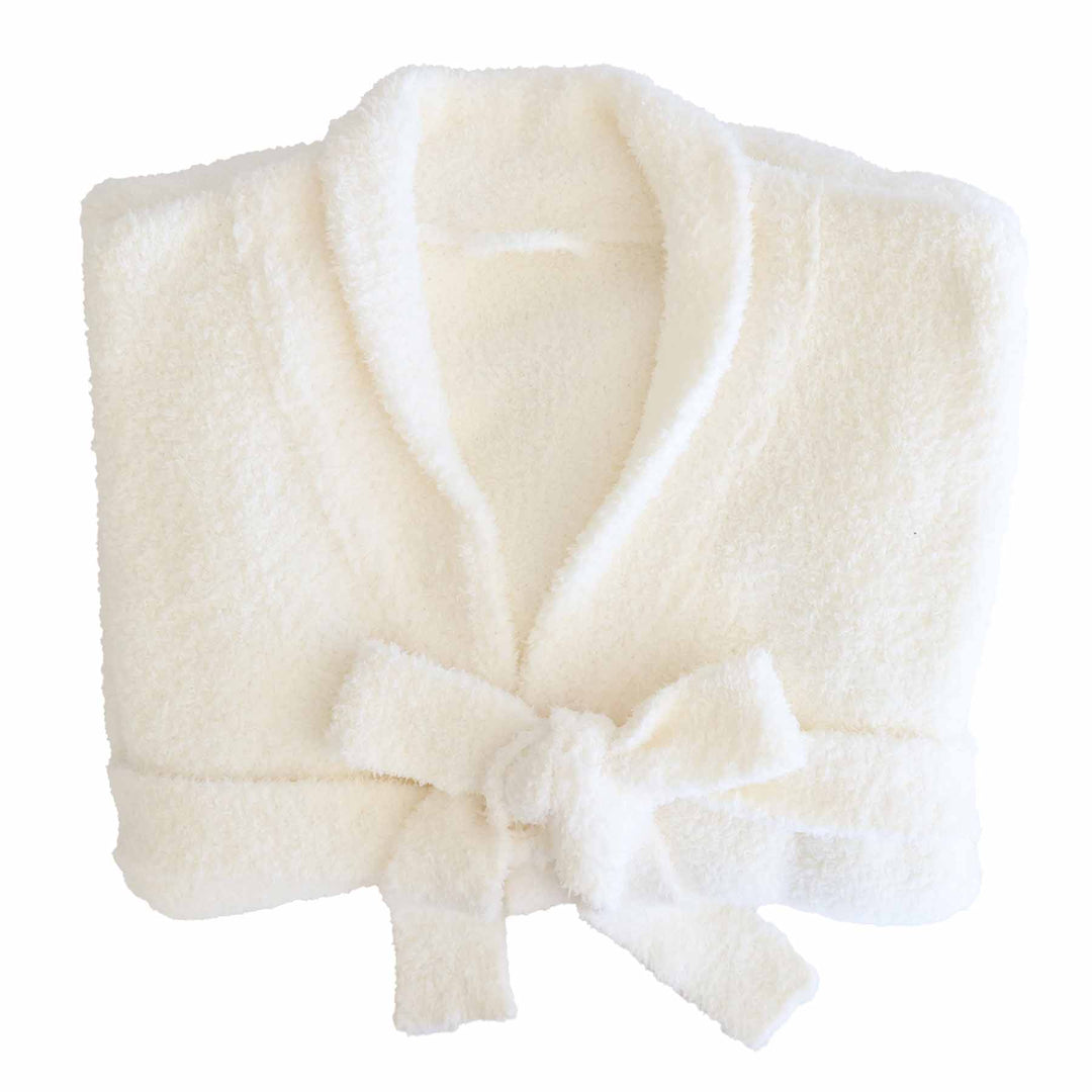 white cuddleplush robe for women