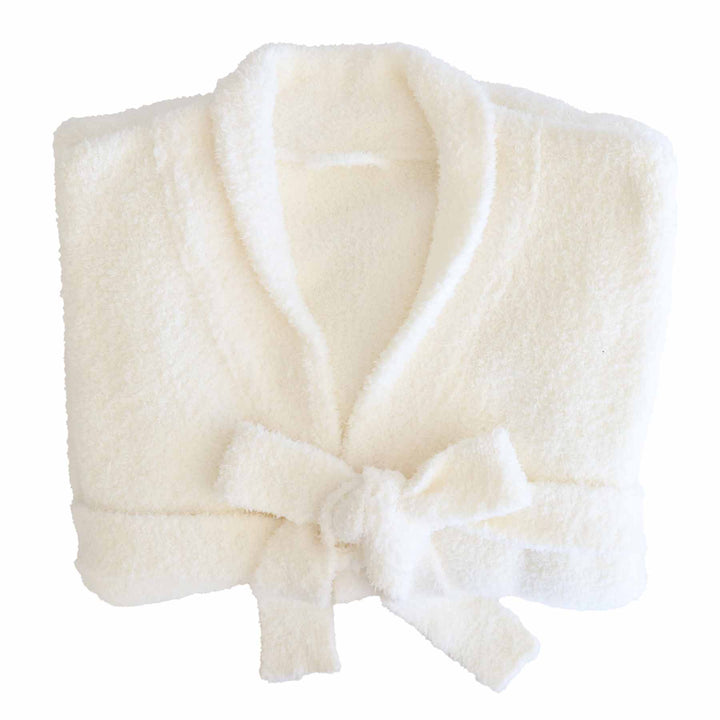 white cuddleplush robe for women
