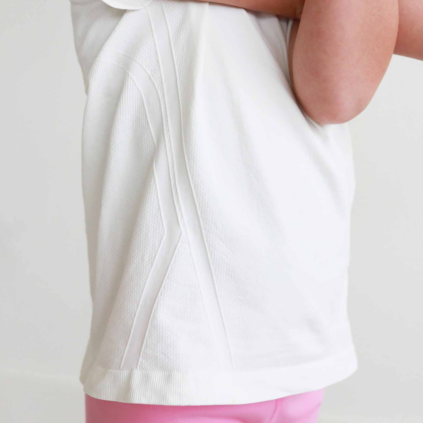 white short sleeve workout shirt for girls 
