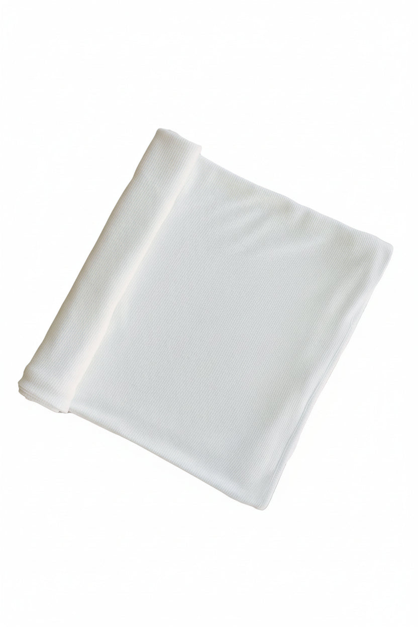 white waffle swaddle blanket 