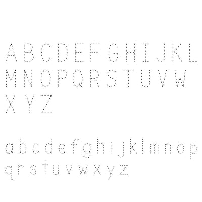 trace alphabet font 