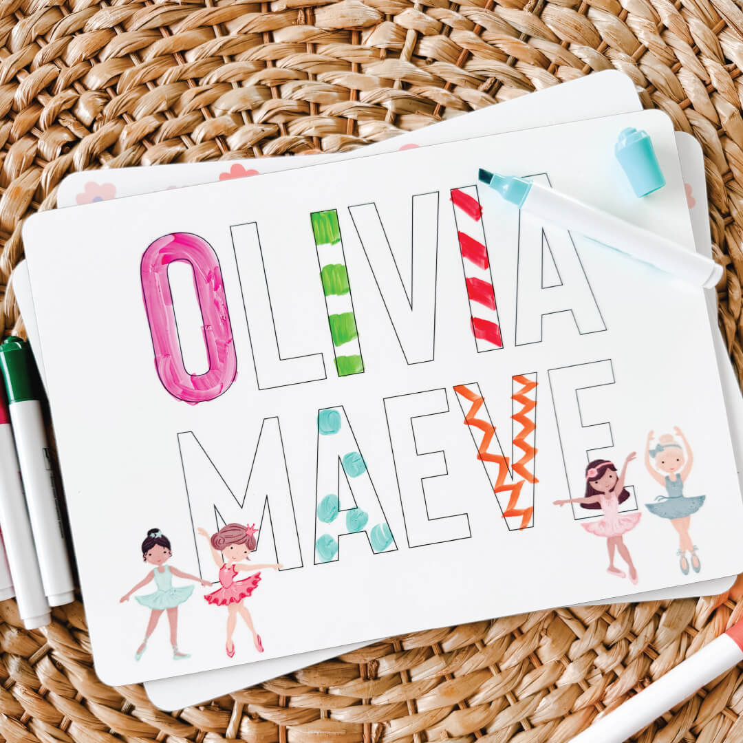 Kids Personalized Whiteboard | Tiny Dancer