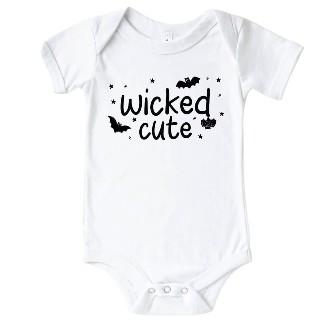 wicked cute bats graphic bodysuit 