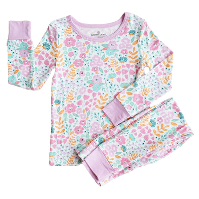 two piece pajama set willow's whimsy floral 