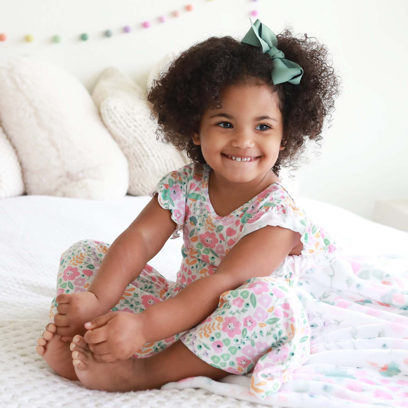 toddler dress with pockets pastel floral