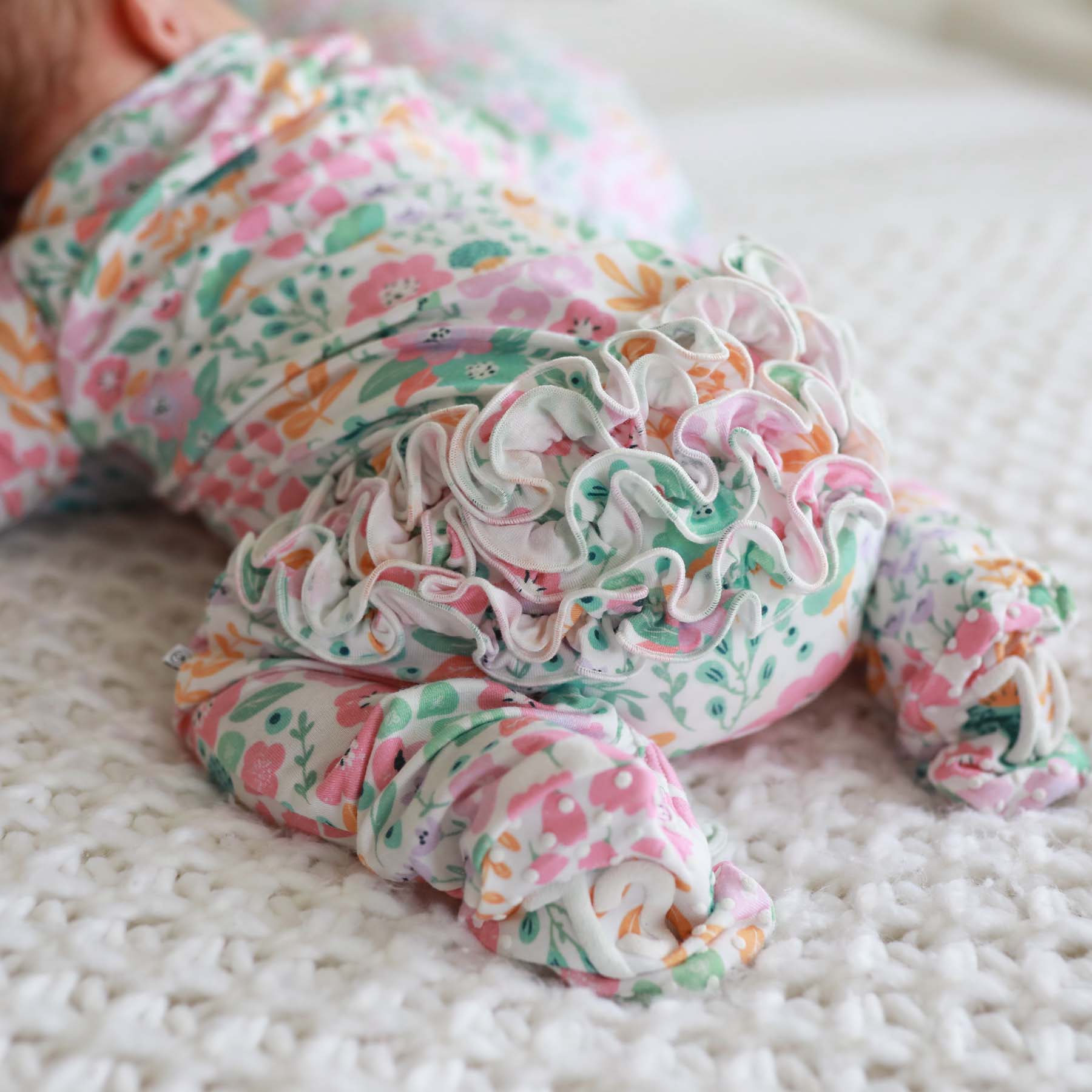 Floral buy Ruffle Footie