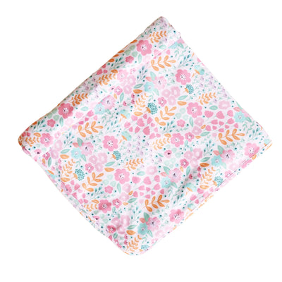 willow's whimsy floral oversized swaddle blanket 