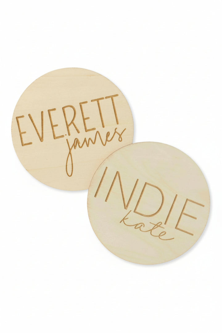 Personalized Wood Announcement | Block