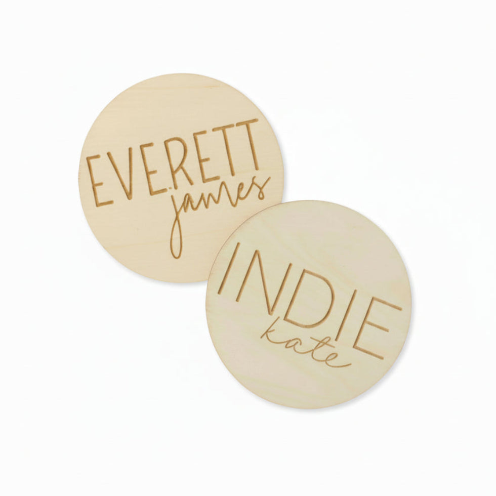 Personalized Wood Announcement | Block