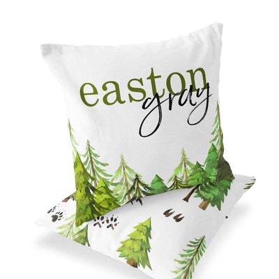 forest personalized accent pillow 
