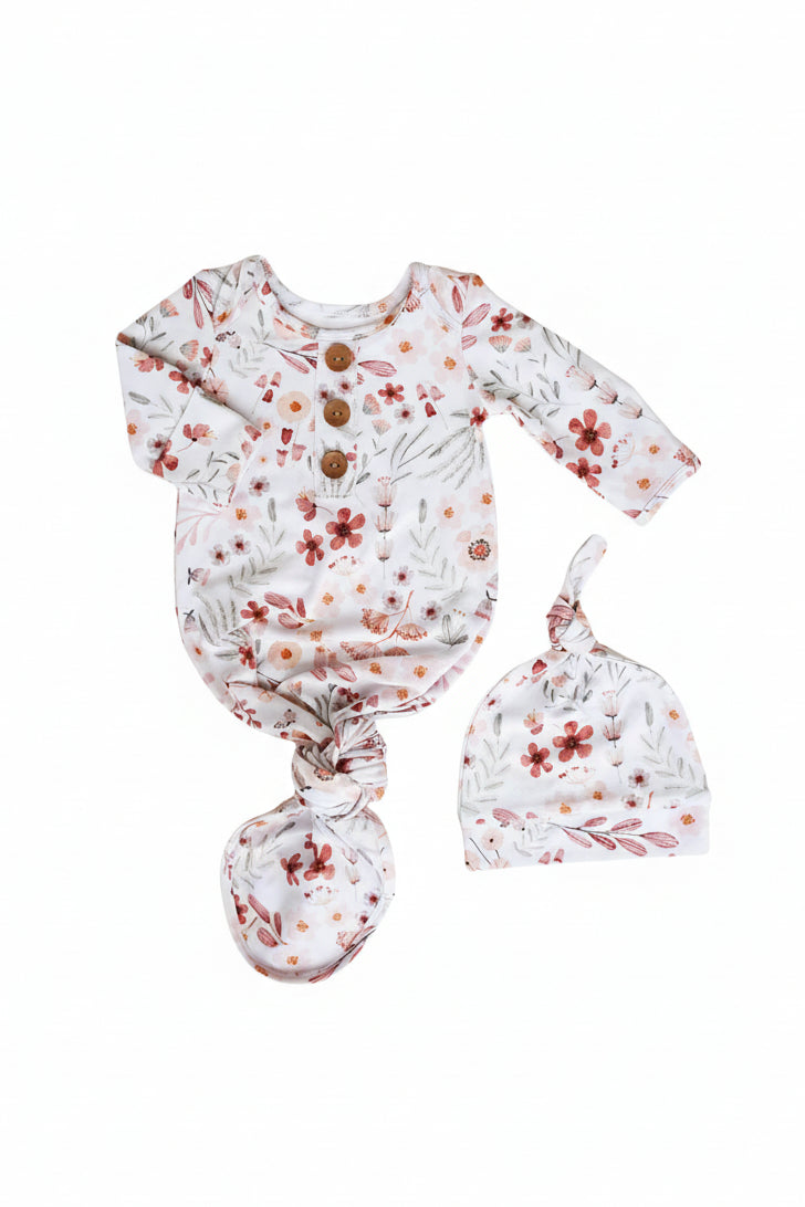 wren floral knot gown 