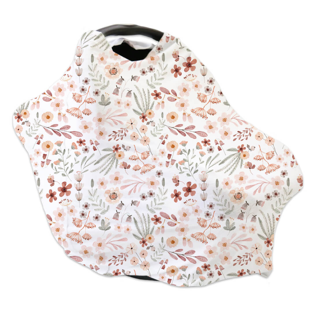 wren's wildflower multi-use car seat cover
