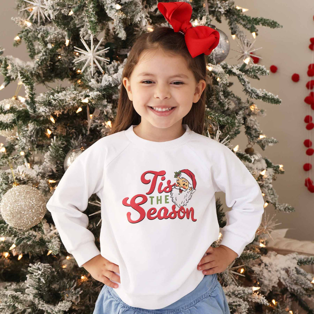 tis the season graphic sweatshirt for kids 