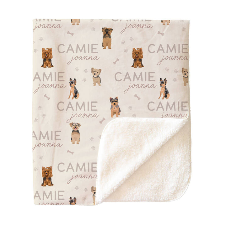 Personalized Kids Blankets | Dog Breeds