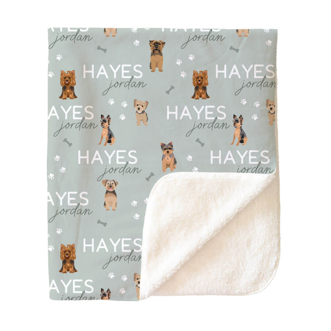 Personalized Kids Blankets | Dog Breeds