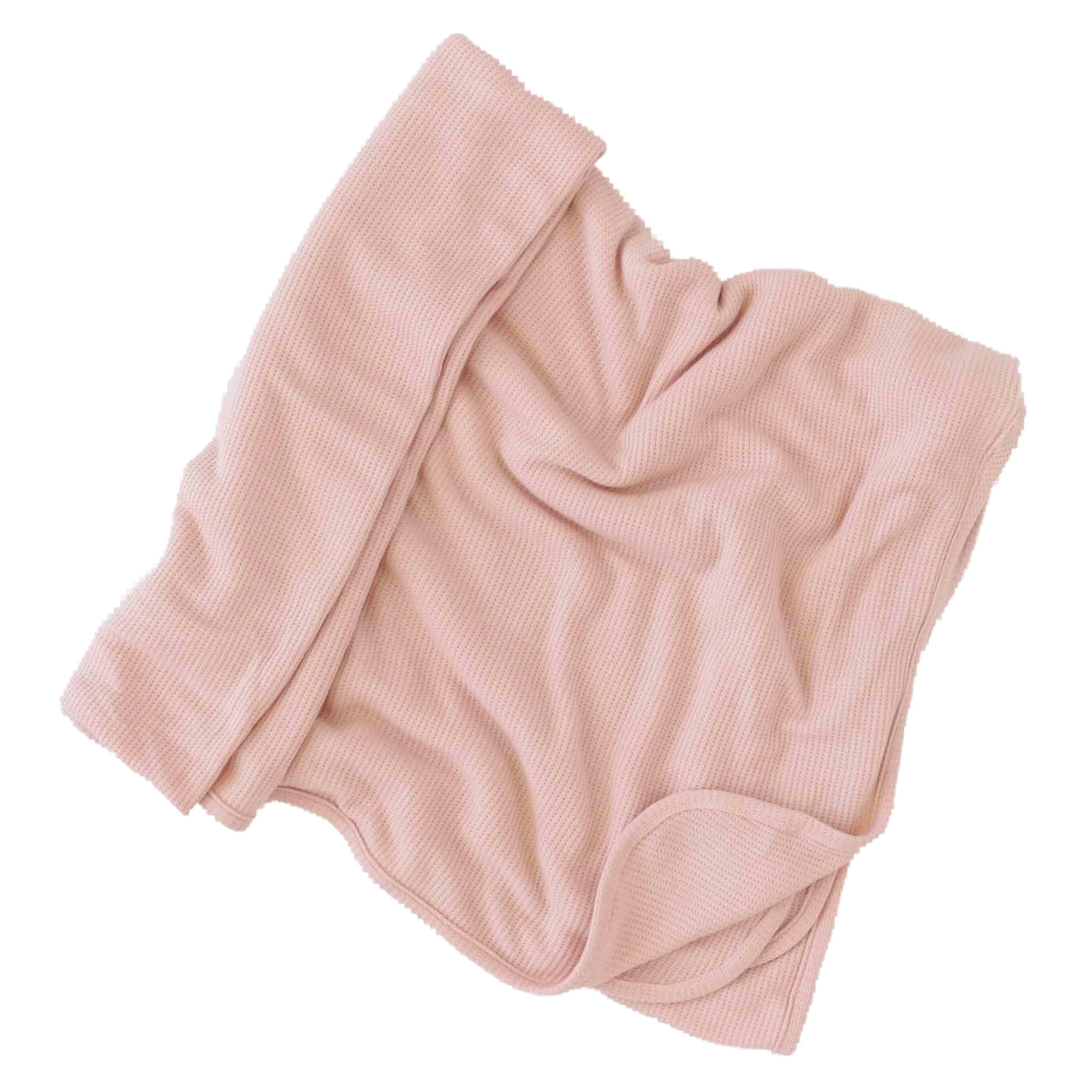 light pink oversized swaddle blanket bamboo