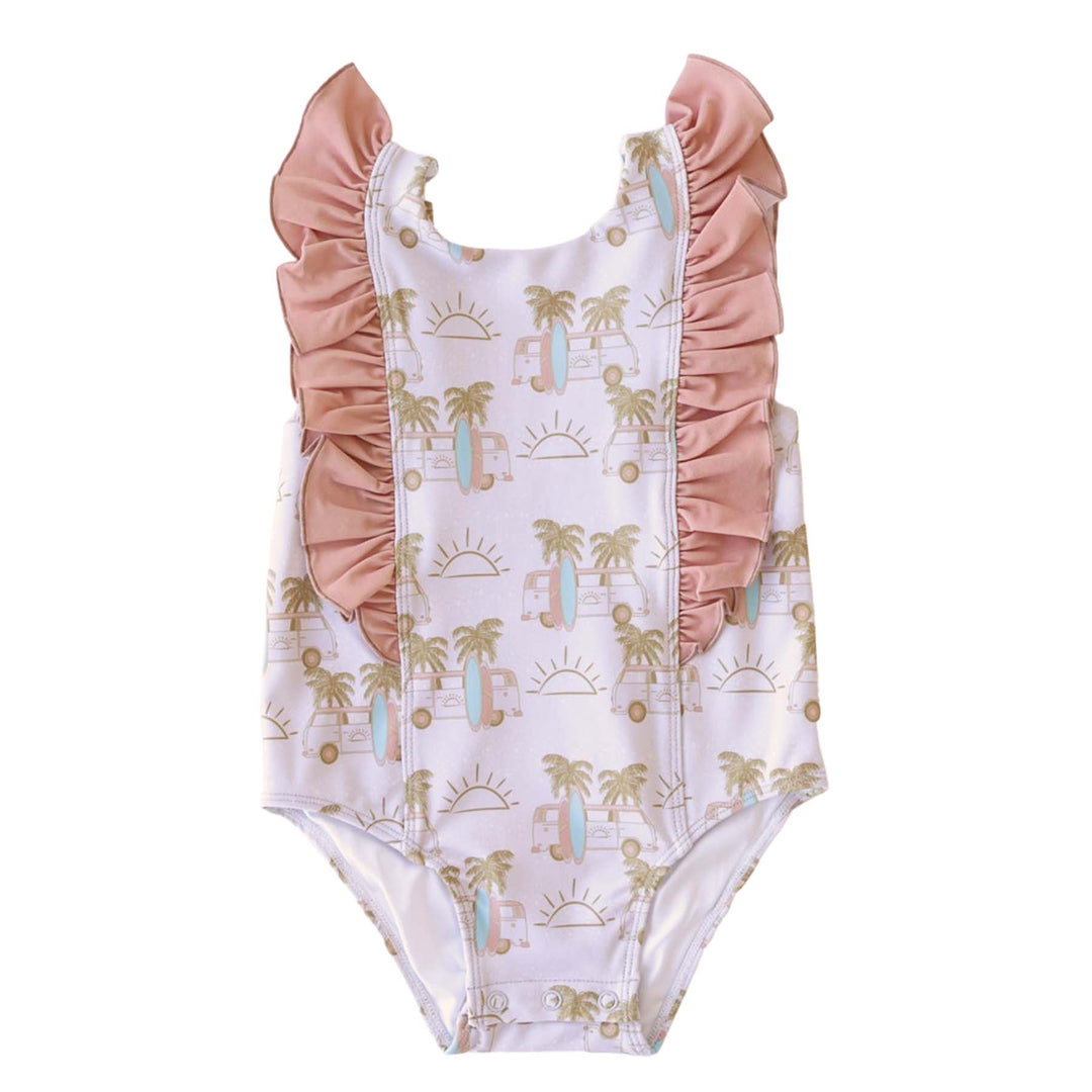 endless summer ruffle one piece 